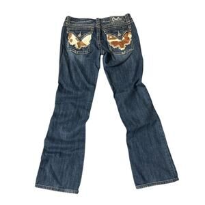 Miss Me Jeans Womens Size 30 Blue Omaha JP4292k-2 Bootcut Flap Pockets